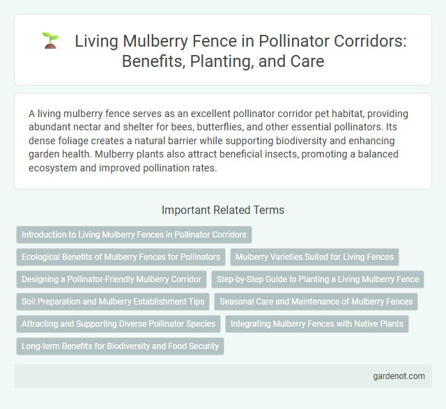 Living Mulberry Fence in Pollinator Corridors: Benefits, Planting, and Care