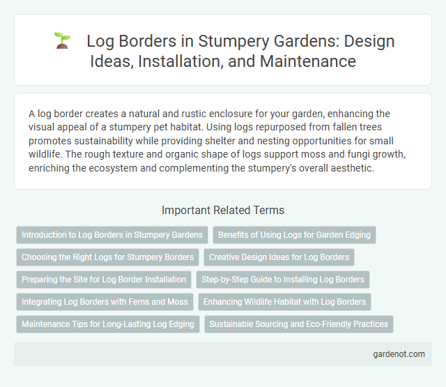 Log Borders in Stumpery Gardens: Design Ideas, Installation, and Maintenance