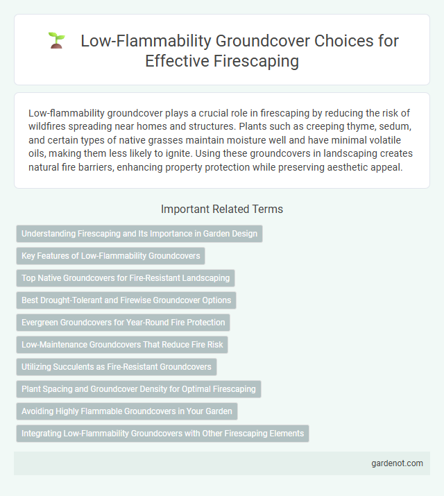 Low-Flammability Groundcover Choices for Effective Firescaping