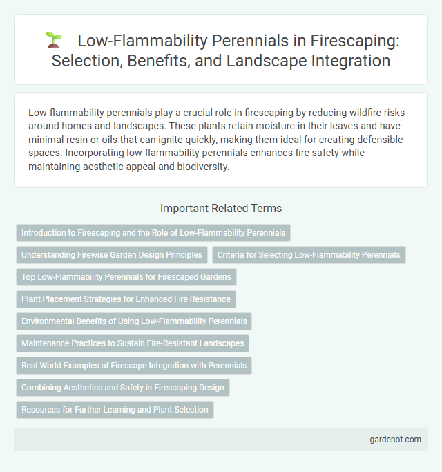 Low-Flammability Perennials in Firescaping: Selection, Benefits, and Landscape Integration
