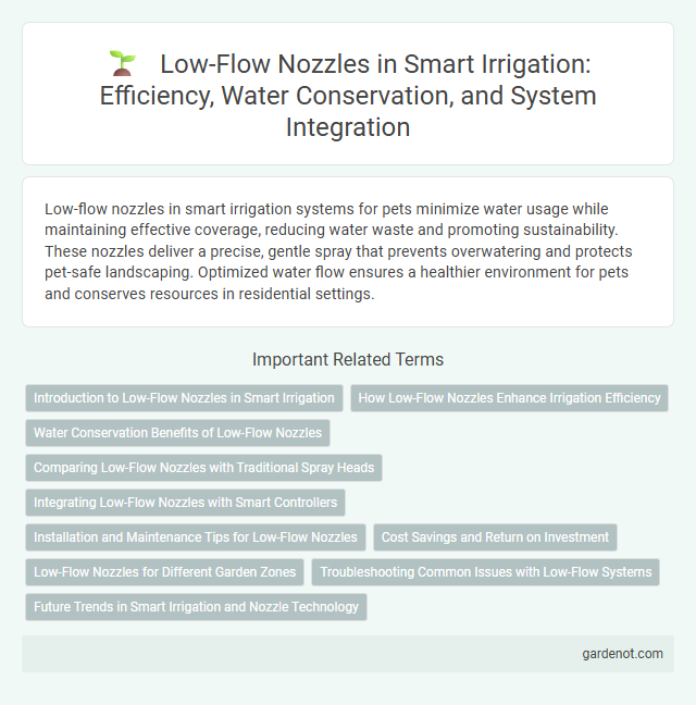 Low-Flow Nozzles in Smart Irrigation: Efficiency, Water Conservation, and System Integration
