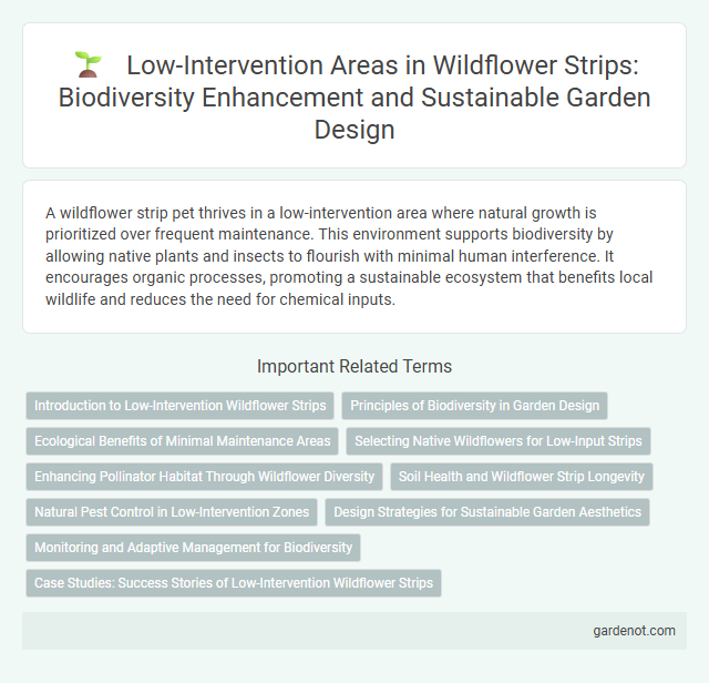 Low-Intervention Areas in Wildflower Strips: Biodiversity Enhancement and Sustainable Garden Design
