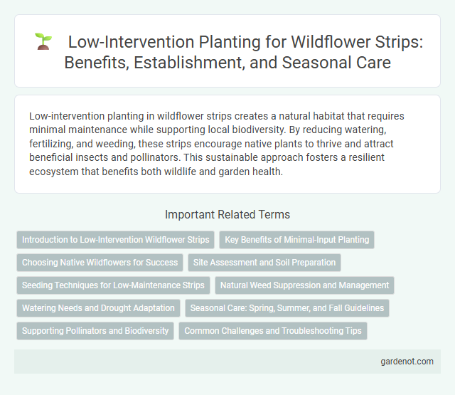 Low-Intervention Planting for Wildflower Strips: Benefits, Establishment, and Seasonal Care
