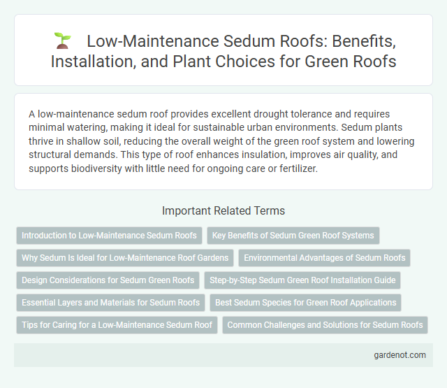 Low-Maintenance Sedum Roofs: Benefits, Installation, and Plant Choices for Green Roofs