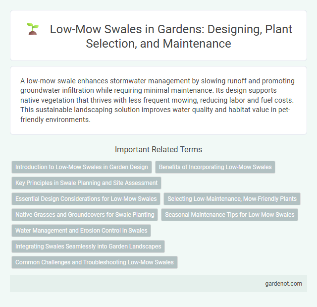 Low-Mow Swales in Gardens: Designing, Plant Selection, and Maintenance