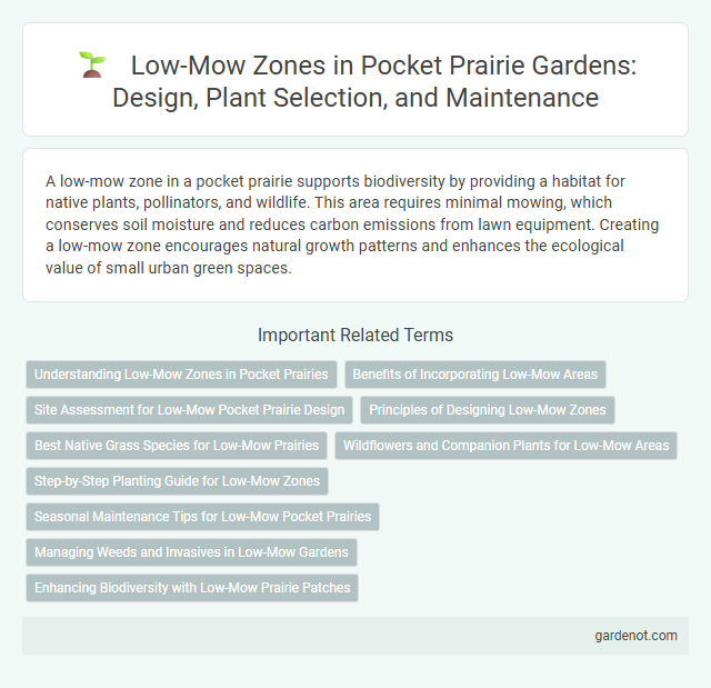 Low-Mow Zones in Pocket Prairie Gardens: Design, Plant Selection, and Maintenance