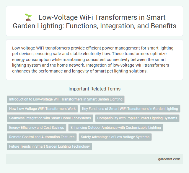 Low-Voltage WiFi Transformers in Smart Garden Lighting: Functions, Integration, and Benefits
