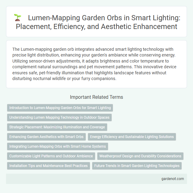 Lumen-Mapping Garden Orbs in Smart Lighting: Placement, Efficiency, and Aesthetic Enhancement