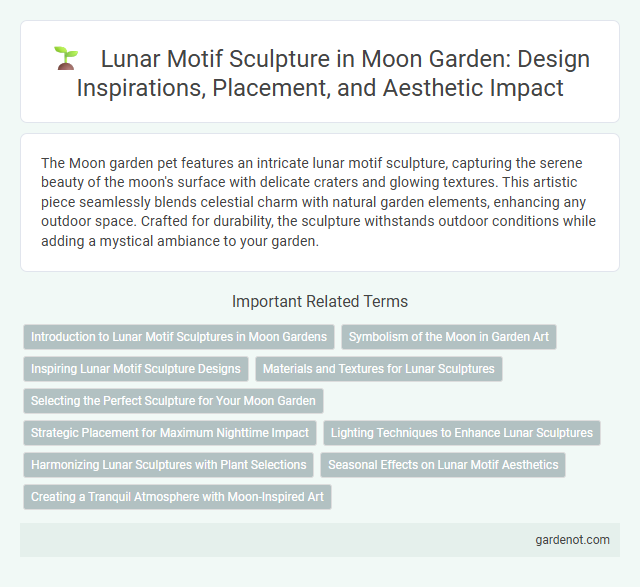 Lunar Motif Sculpture in Moon Garden: Design Inspirations, Placement, and Aesthetic Impact