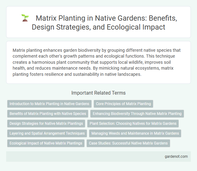 Matrix Planting in Native Gardens: Benefits, Design Strategies, and Ecological Impact