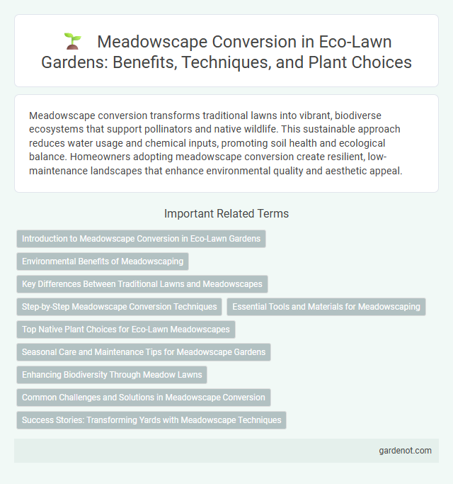 Meadowscape Conversion in Eco-Lawn Gardens: Benefits, Techniques, and Plant Choices