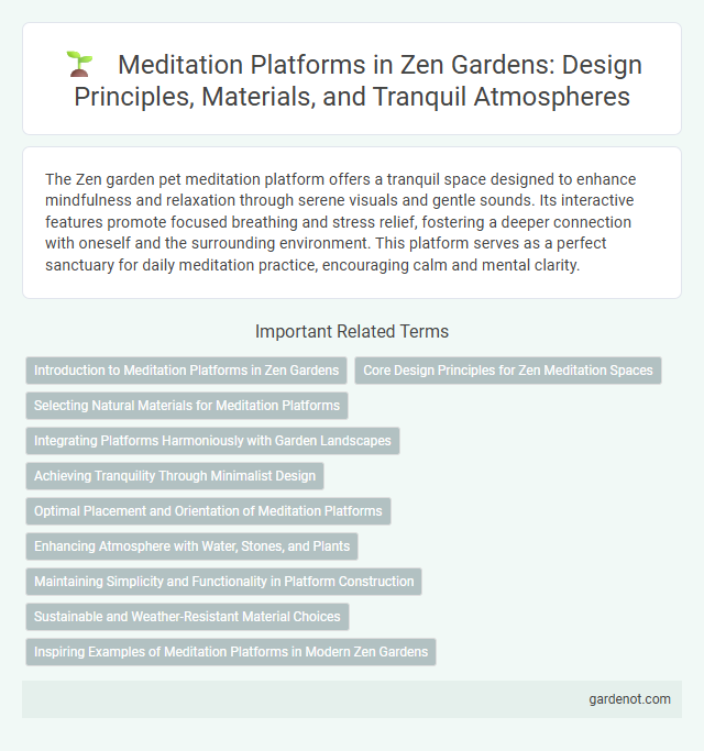 Meditation Platforms in Zen Gardens: Design Principles, Materials, and Tranquil Atmospheres