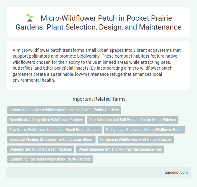 Micro-Wildflower Patch in Pocket Prairie Gardens: Plant Selection, Design, and Maintenance