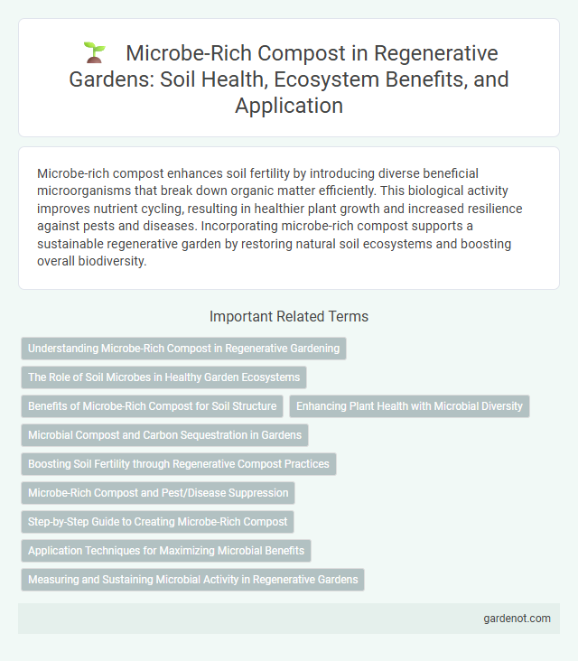 Microbe-Rich Compost in Regenerative Gardens: Soil Health, Ecosystem Benefits, and Application