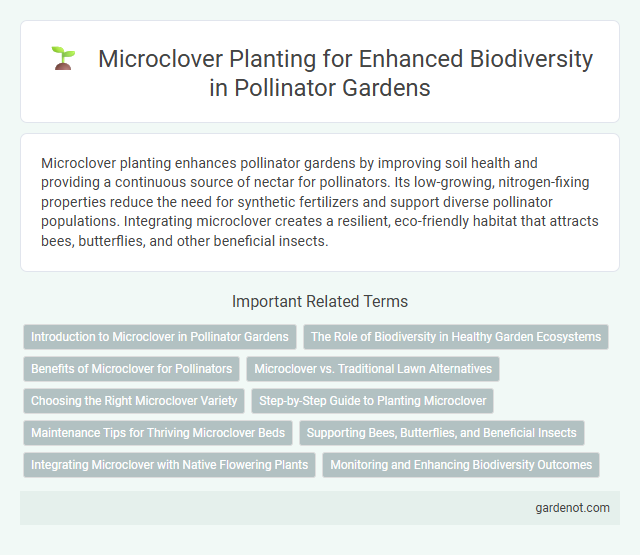 Microclover Planting for Enhanced Biodiversity in Pollinator Gardens