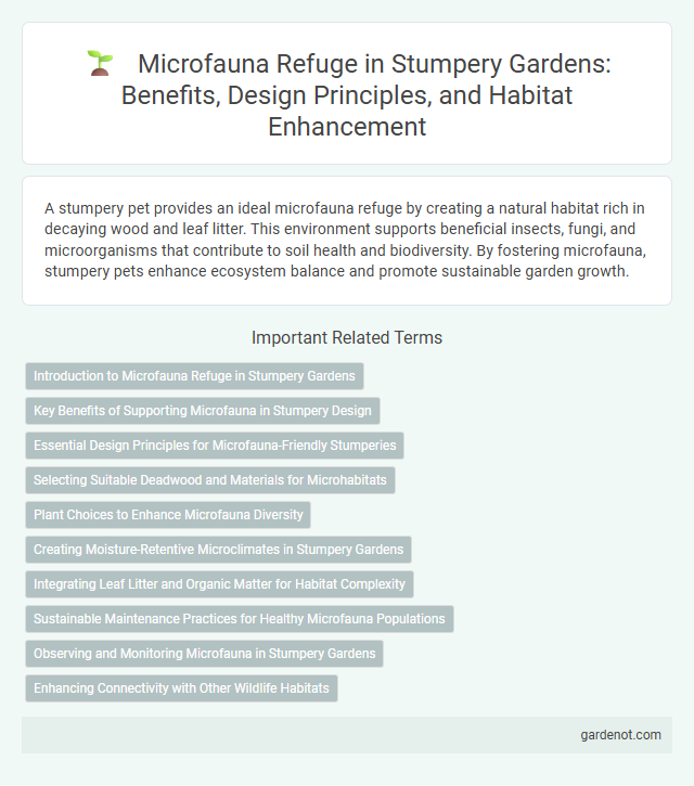 Microfauna Refuge in Stumpery Gardens: Benefits, Design Principles, and Habitat Enhancement