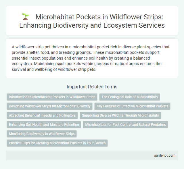 Microhabitat Pockets in Wildflower Strips: Enhancing Biodiversity and Ecosystem Services
