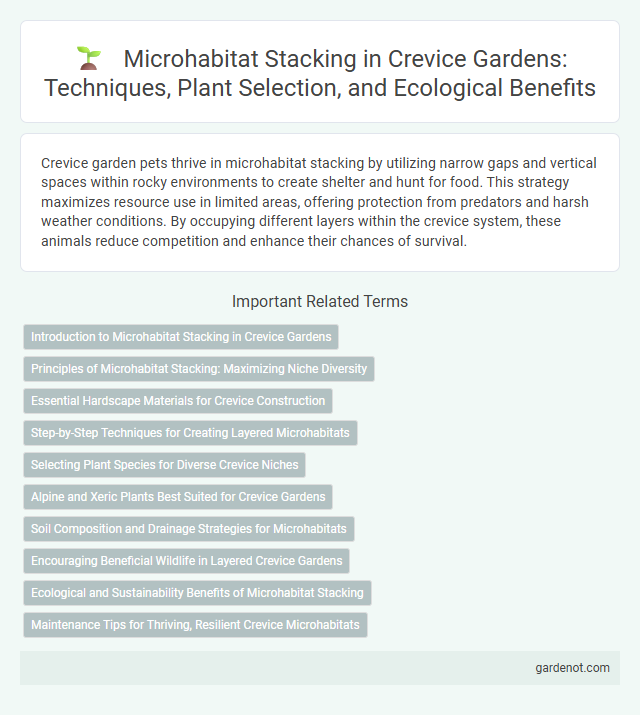 Microhabitat Stacking in Crevice Gardens: Techniques, Plant Selection, and Ecological Benefits