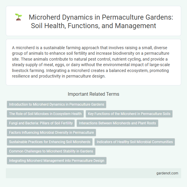Microherd Dynamics in Permaculture Gardens: Soil Health, Functions, and Management