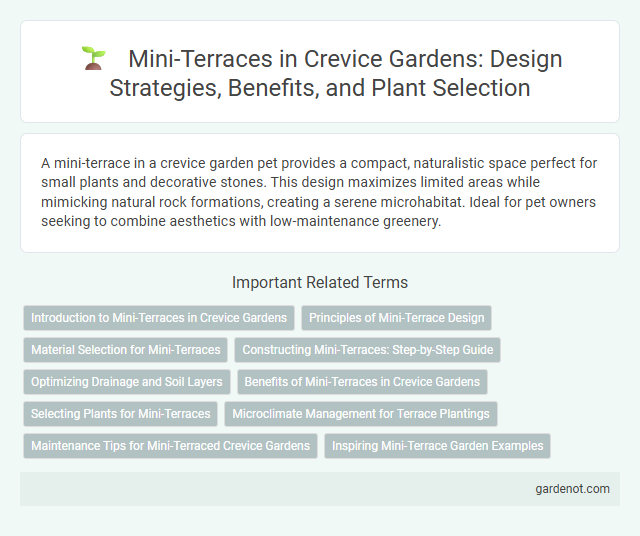 Mini-Terraces in Crevice Gardens: Design Strategies, Benefits, and Plant Selection