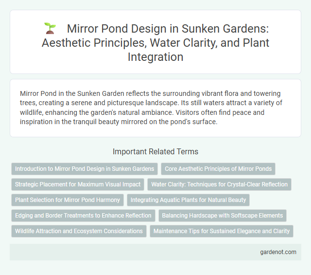 Mirror Pond Design in Sunken Gardens: Aesthetic Principles, Water Clarity, and Plant Integration