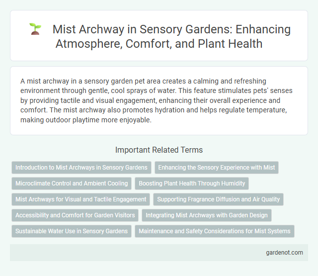 Mist Archway in Sensory Gardens: Enhancing Atmosphere, Comfort, and Plant Health