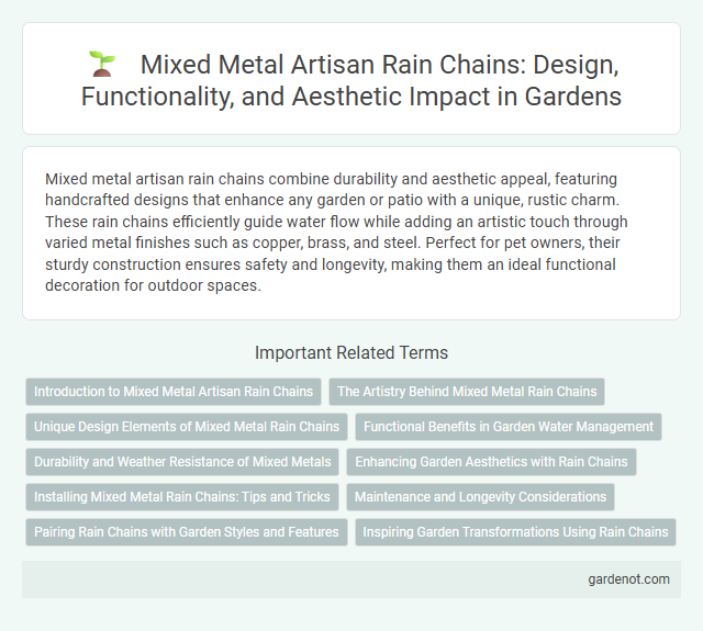 Mixed Metal Artisan Rain Chains: Design, Functionality, and Aesthetic Impact in Gardens