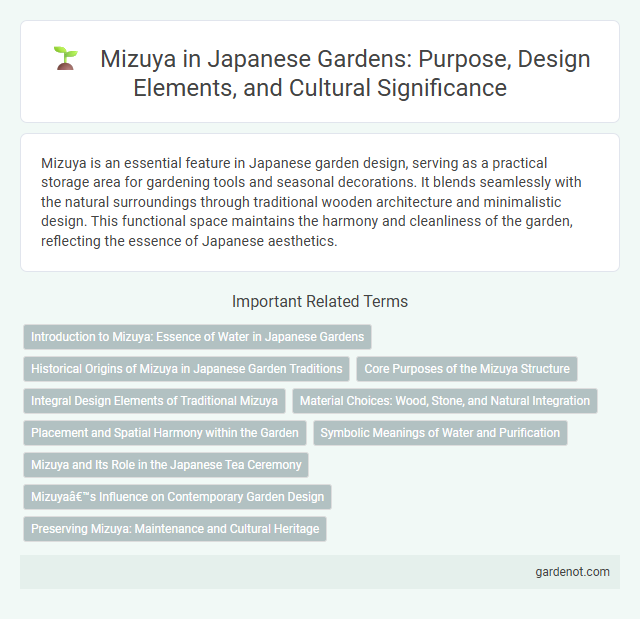 Mizuya in Japanese Gardens: Purpose, Design Elements, and Cultural Significance