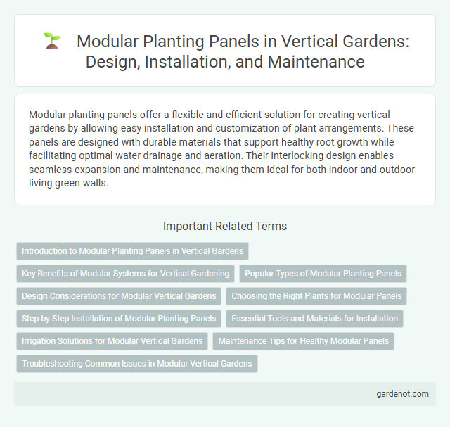 Modular Planting Panels in Vertical Gardens: Design, Installation, and Maintenance