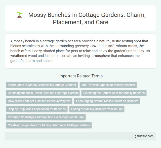 Mossy Benches in Cottage Gardens: Charm, Placement, and Care