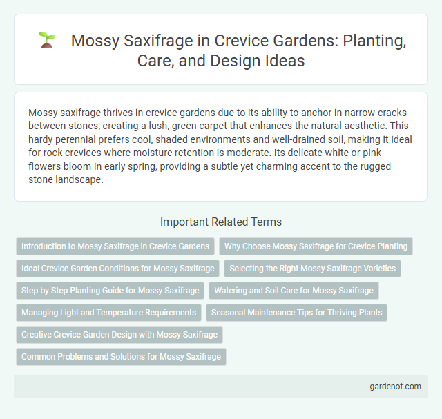Mossy Saxifrage in Crevice Gardens: Planting, Care, and Design Ideas