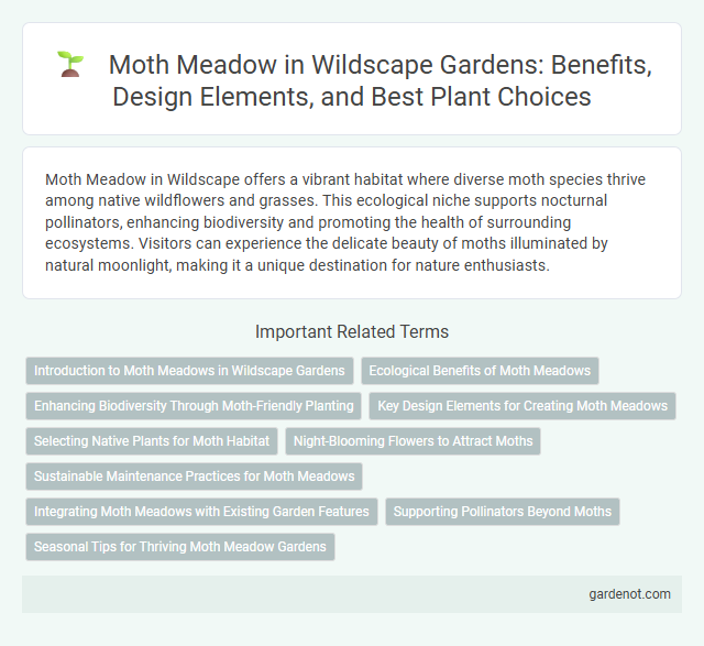 Moth Meadow in Wildscape Gardens: Benefits, Design Elements, and Best Plant Choices