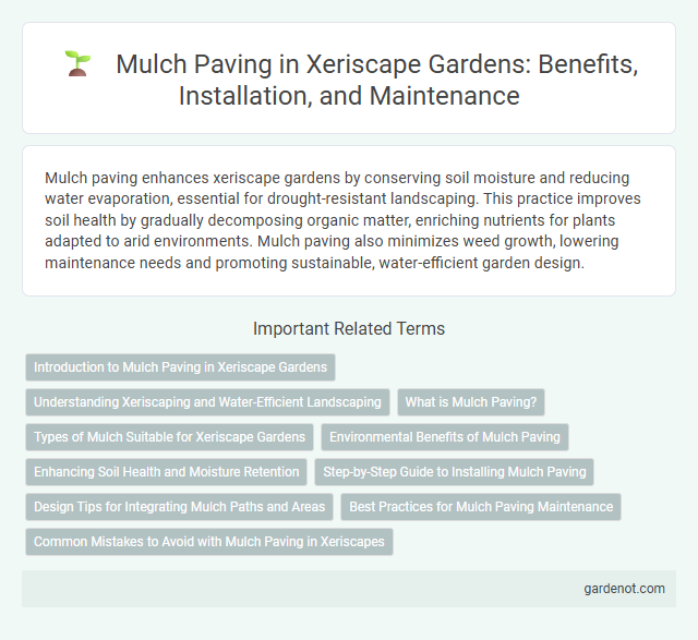 Mulch Paving in Xeriscape Gardens: Benefits, Installation, and Maintenance