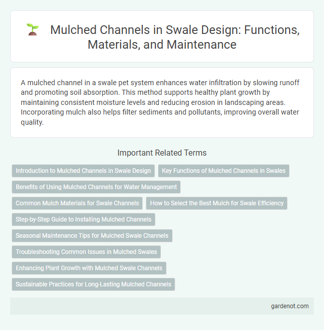 Mulched Channels in Swale Design: Functions, Materials, and Maintenance