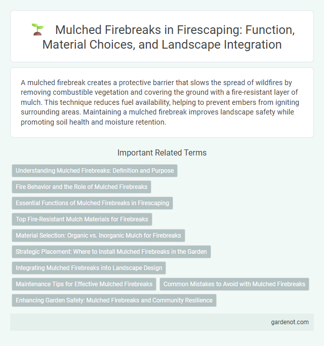 Mulched Firebreaks in Firescaping: Function, Material Choices, and Landscape Integration