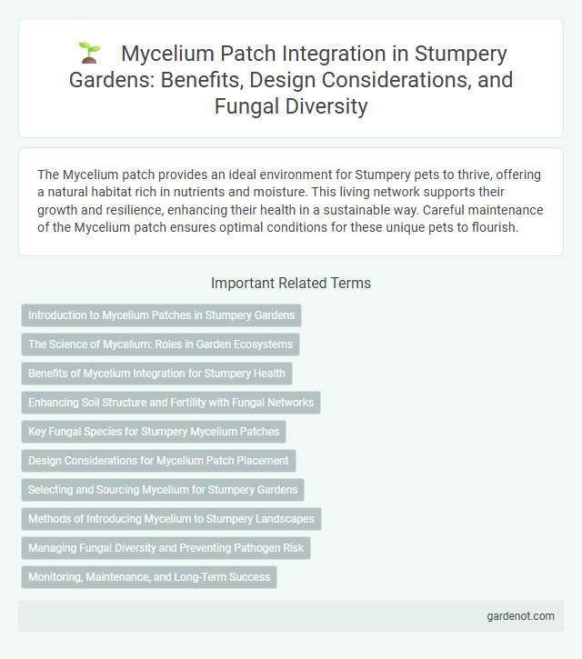 Mycelium Patch Integration in Stumpery Gardens: Benefits, Design Considerations, and Fungal Diversity