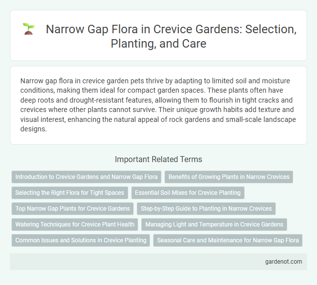 Narrow Gap Flora in Crevice Gardens: Selection, Planting, and Care