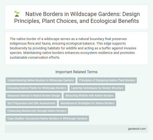 Native Borders in Wildscape Gardens: Design Principles, Plant Choices, and Ecological Benefits