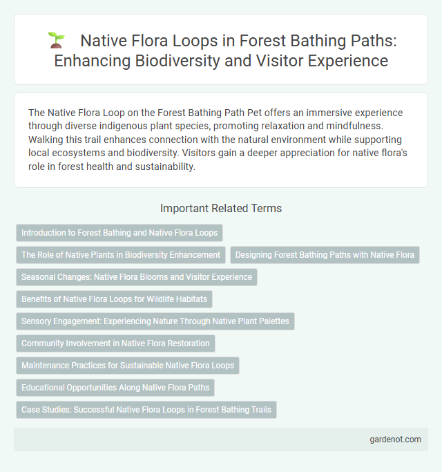 Native Flora Loops in Forest Bathing Paths: Enhancing Biodiversity and Visitor Experience