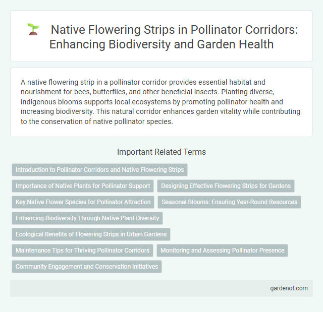 Native Flowering Strips in Pollinator Corridors: Enhancing Biodiversity and Garden Health