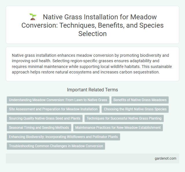 Native Grass Installation for Meadow Conversion: Techniques, Benefits, and Species Selection