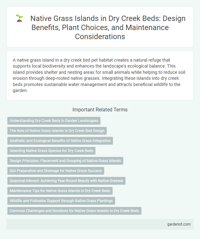 Native Grass Islands in Dry Creek Beds: Design Benefits, Plant Choices, and Maintenance Considerations