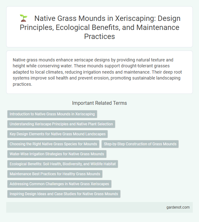 Native Grass Mounds in Xeriscaping: Design Principles, Ecological Benefits, and Maintenance Practices