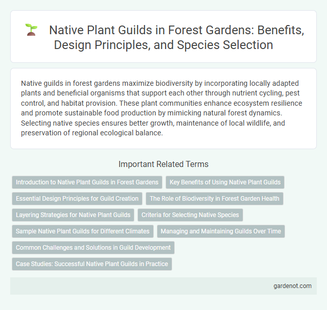Native Plant Guilds in Forest Gardens: Benefits, Design Principles, and Species Selection