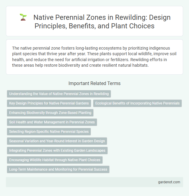 Native Perennial Zones in Rewilding: Design Principles, Benefits, and Plant Choices