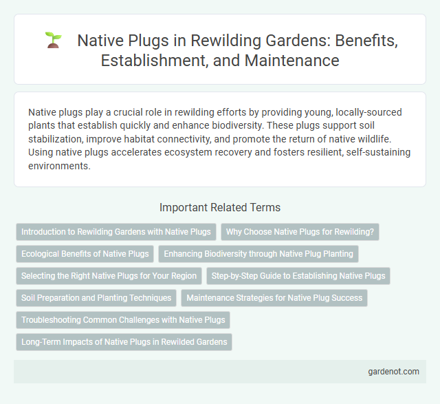 Native Plugs in Rewilding Gardens: Benefits, Establishment, and Maintenance