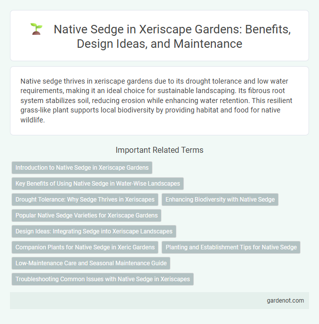 Native Sedge in Xeriscape Gardens: Benefits, Design Ideas, and Maintenance