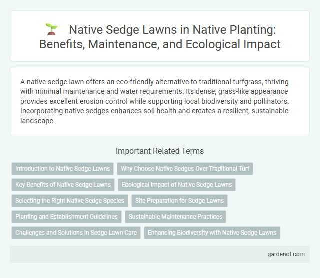 Native Sedge Lawns in Native Planting: Benefits, Maintenance, and Ecological Impact