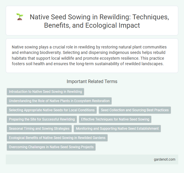 Native Seed Sowing in Rewilding: Techniques, Benefits, and Ecological Impact