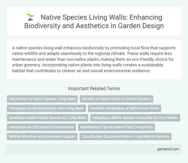 Native Species Living Walls: Enhancing Biodiversity and Aesthetics in Garden Design
